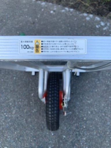 アルミ一輪車　ブレーキ付き