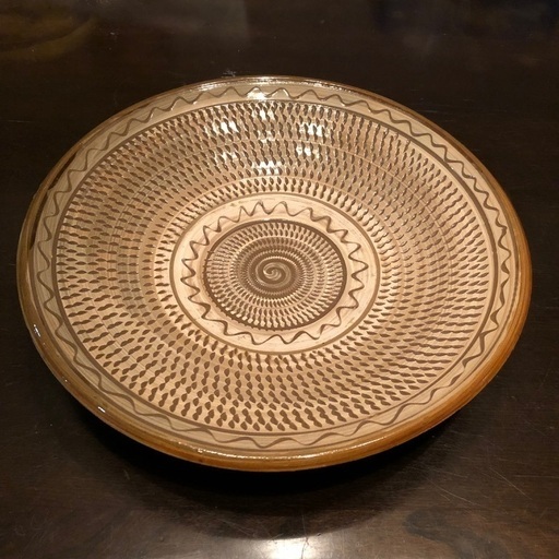 小鹿田焼 大皿 直径 29.5cm - 和皿