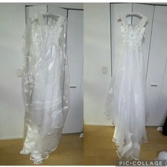 ウェディングドレス　ワタベウェディング　美品　Aライン　ウィッグ　付属品付き