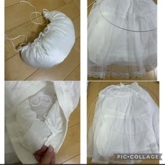 ヴァンドーム青山リング-ウェディングドレス　ワタベウェディング　美品　Aライン　ウィッグ　付属品付き