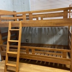 【ネット決済】【1000円】木製2段ベッド