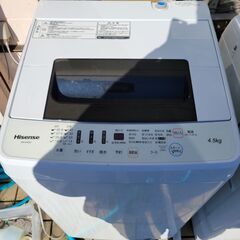 【年始SALE】Hisense  ハイセンス　4.5㎏全自動洗濯...