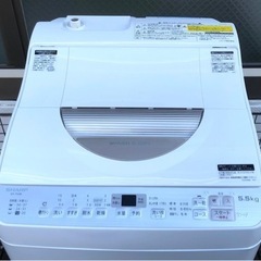 SHARP タテ型洗濯乾燥機(5.5kg) ES-TX5B-N ...