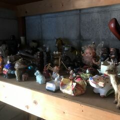 現地引渡のみ、1/5まで】【値下げ応相談】骨董品/人形/ 干支のガラス細工