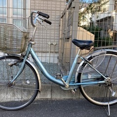 MIYADA暗証番号鍵付き26インチ自転車(水色)