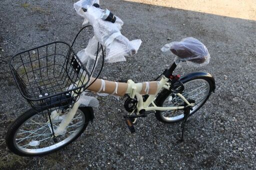 新車20インチクリームホワイトの6段ギア　おしゃれなカラー 新車20インチクリームホワイトの6段ギア おしゃれなカラー