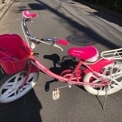 【ネット決済】子供自転車　18  ピンク