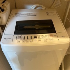 容量4.5kgの洗濯機
