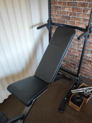 20kg×2ダンベル チンニングスタンド インクラインベンチのセット