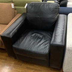 IKEA（イケア）　1人掛けソファー　ブラック　ヨゴレ有　SKO...