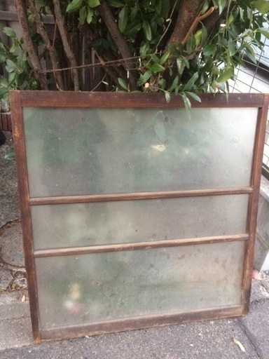 古民家の建具 柄入りガラス 窓枠 レトロ アンティーク リフォーム インテリア Diyに ばんでぃー 名古屋のインテリア雑貨 小物 その他 の中古あげます 譲ります ジモティーで不用品の処分