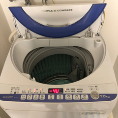 【ネット決済】SHARP ES-T707 洗濯機　7KG