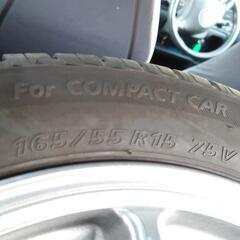 15インチホイール、タイヤ(軽自動車用)