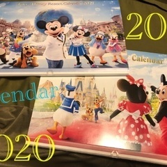 ディズニー カレンダー 壁掛け 2020 2021 2冊セット ...