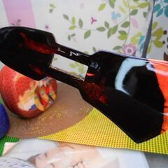 (送料無料)210.000円　沖縄三線専用　八重山黒檀棹と紅型チーガセット　銘苅春政氏デザイン