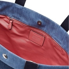 COACH トートバッグ F91131 キャンバスデニム 