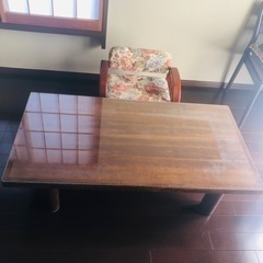 【無料】ローテーブル　座椅子　木製テーブル　机