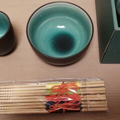 翔川　陶器　5セット　茶碗　湯吞み　箸