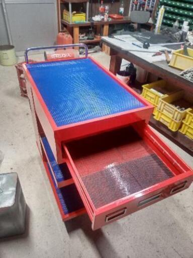 【やす様】専用・赤/青、各360ｇ✨≪リクエスト特割特価≫ 値引き】レストア済 ツールワゴン