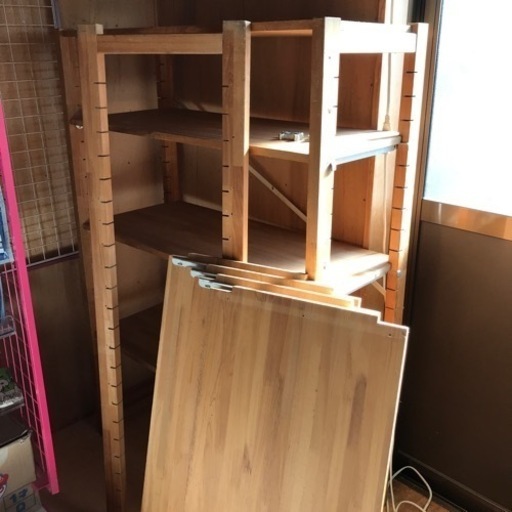 【引渡し完了】木製2連什器