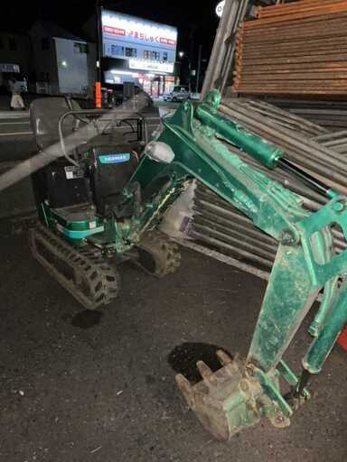 ★現状品 YANMAR ヤンマー ミニユンボ ユンボ SV08 直接引き取り限定 東京都町田市より ブリッジ 渡し板 セット品