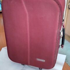 【無料】キャリーバッグ(スーツケース) 布製 ワインレッド
