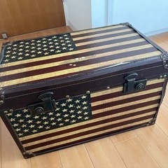 アメリカ国旗柄トランク - 家具 