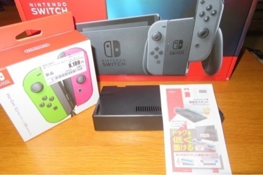 【美品】Nintendo Switch　グレー　別売りJoy-Con付き