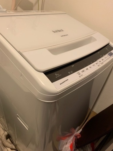 【お譲り先決まりました】洗濯機8kg 2019年製　HITACHI