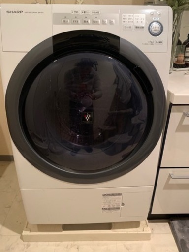 SHARP 2018年製ドラム型洗濯乾燥機　ES-S7C WL