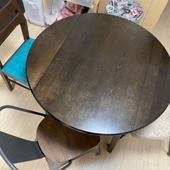 【値下げ】ダイニングテーブル　椅子×3 
