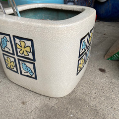 角火鉢 陶器 メダカ鉢 手あぶり