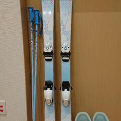 子供用スキー板(128cm)、ブーツ(23.0cm)セット