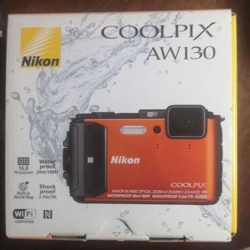 Nikon - 良品中古 COOLPIX AW130 オレンジ  M777 Nikon - 良品中古 COOLPIX AW130 オレンジ M777の通販 by