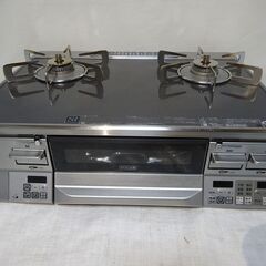 🍎2020年製リンナイガステーブル ガラストップ 都市ガス ミッドグレーガラス RTE65VAGP-GR