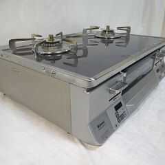 🍎2020年製リンナイガステーブル ガラストップ 都市ガス ミッドグレーガラス RTE65VAGP-GR