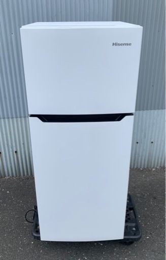 【美品】2019年製 Hisense 2ドア冷凍冷蔵庫 HR-B1201 120L ホワイト