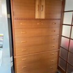 【ネット決済】wooden chest of drawers +...