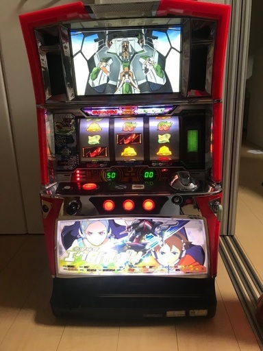 交響詩篇エウレカセブン スロット パチスロ 実機 五号機 ドア・設定キーあり コイン不要機付
