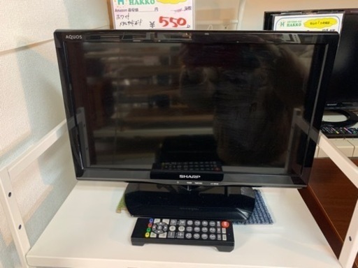 【リサイクルサービス八光　安心の１か月保証　田上店　配達・設置OK】シャープ 19V型 液晶 テレビ AQUOS LC-19K20-B ハイビジョン 2015年製