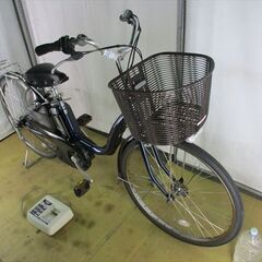 B643☆整備済み 中古電動自転車 YAMAHA PAS ナチュラ ネイビー 
