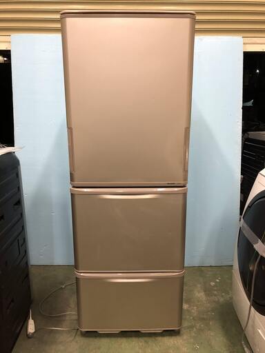 SHARP シャープ SJ-WA35X-S ノンフロン冷凍冷蔵庫 350L 3ドア どっちもドア 2013年製 直接引き取りOK