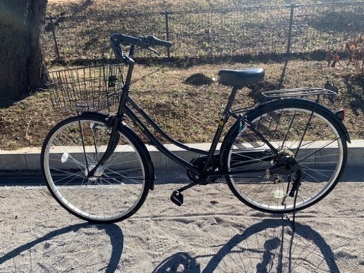 自転車 6段ギア Panasonic製ハブダイナモライト付き 27インチ