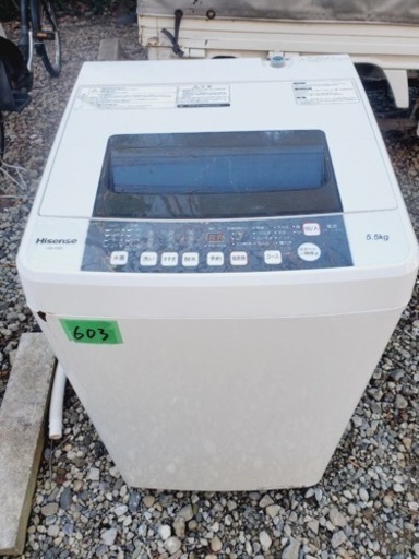 ⑤✨2018年製✨603番 Hisense✨全自動電気洗濯機✨HW-T55C‼️
