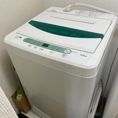 ヤマダ電気　全自動洗濯機4.5㌔　2015年製YWM-T45T1