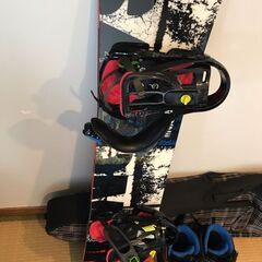 中古スノボ一式【SALOMON】RIVAL-X 154 、Rhy...