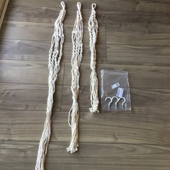 【ネット決済】植物　吊り下げ　綿ロープ　3本セット