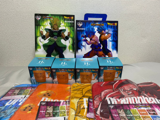 ドラゴンボール　一番くじ　ブロリー　スーパーサイヤ人ゴッド悟空\u0026ベジータフィギュア　下位賞　セット