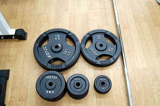アイロテック パワーラック アイアンバーベルダンベル 100kgセット 幅