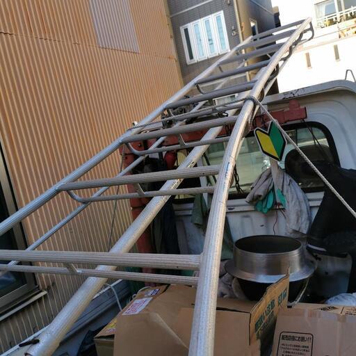アルミ 三脚 脚立 全高約2.97m  梯子 はしご 踏み台 造園 園芸 建設 植木 剪定 職人 庭師 作業 工具 2m97cm 297cm
